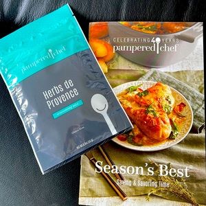 Seasons Best receipe book & herbs de Provence seasoning mix set